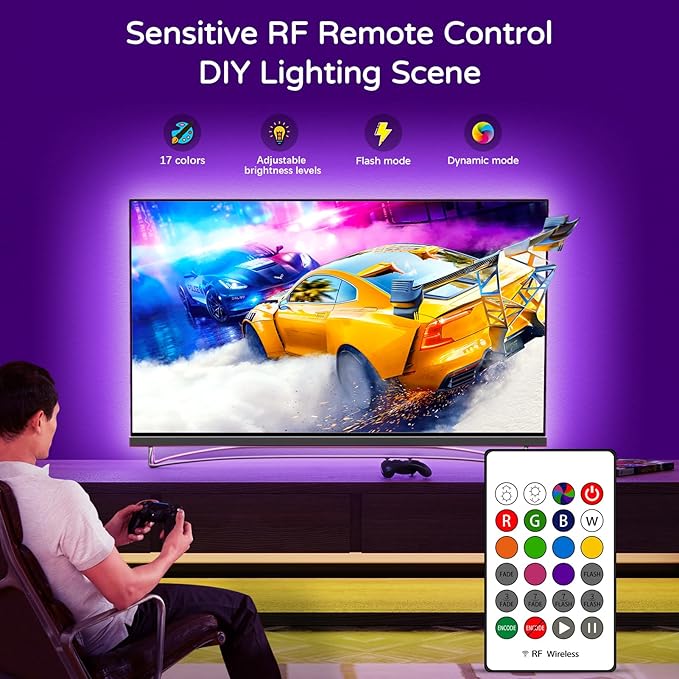 Led Lights for TV 82 85 86 90 95 Inches, 21Ft TV Led Backlight for TV Home - Image 3