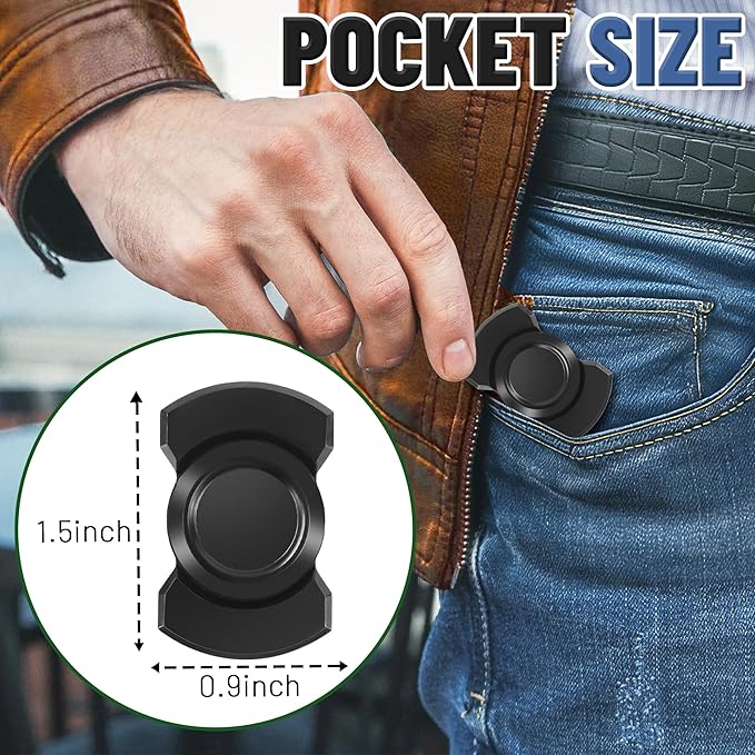 Valentines Day Gifts for Him, 3-in-1 Fidget Spinner Toy for Adult Metal Slider - Image 2