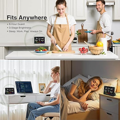 bonoch 16 in 1 Air Quality Monitor Indoor 7" Display 9 AQI+7 AQI Alerts - Image 9