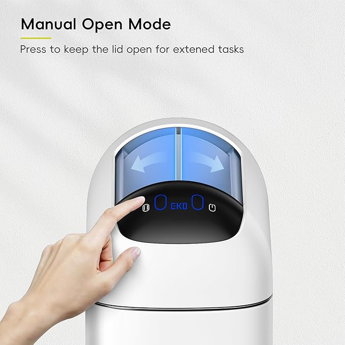 EKO Astro Slim Sensor Trash Can, 10L / 2.6 Gallon Touchless Garbage Bin - Image 6