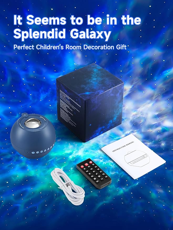 Star Projector for Bedroom Galaxy Projector for Bedroom, 15 White Noise Sound - Image 8