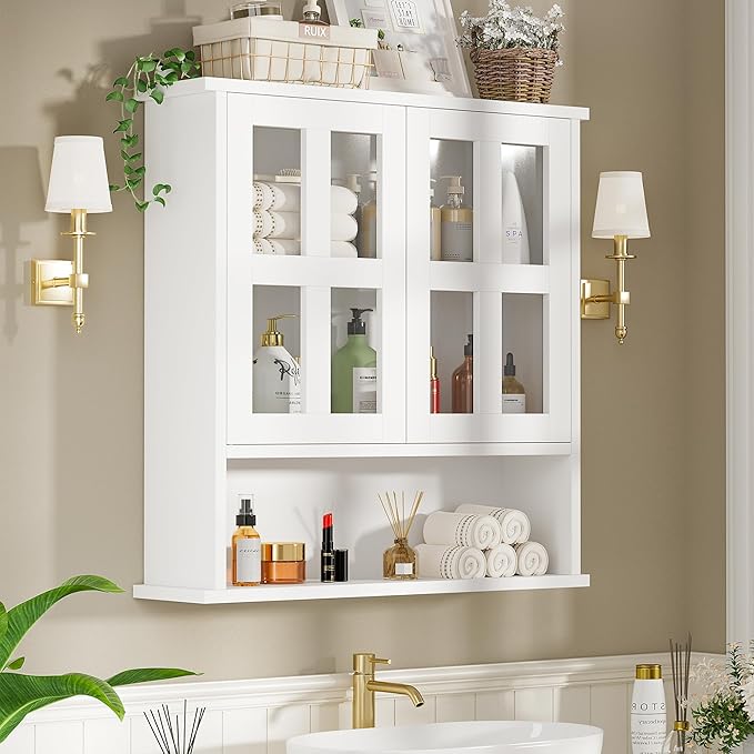 Modern Hanging Bathroom Cabinet, Sturdy Wooden Medicine Cabinet by Mepplzian