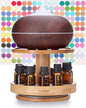 TJ.MOREE Bamboo Diffuser Holder Carousel- 2 Tier Height Increase Rack by TJMOREE