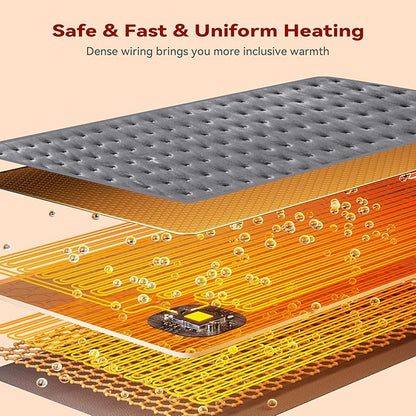 MASVIS Heating Pad for Back, Electric Heated Pad - Image 7