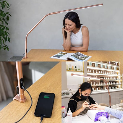 Daylight Slimline 4™ LED Table Lamp in Rose Gold - Image 6