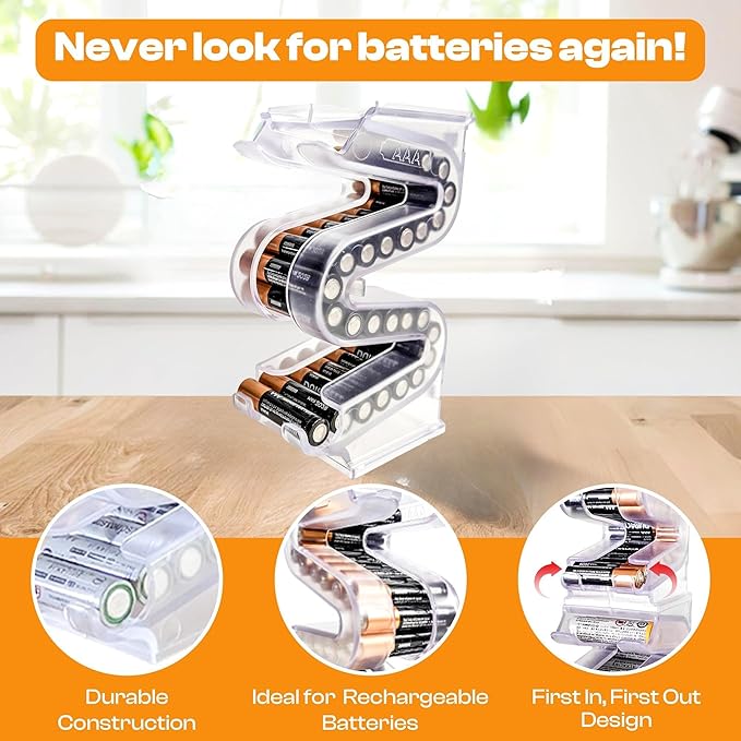 Battery Ladder Organizer Case for AAA Batteries - Image 2