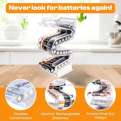 Battery Ladder Organizer Case for AAA Batteries - Image 2