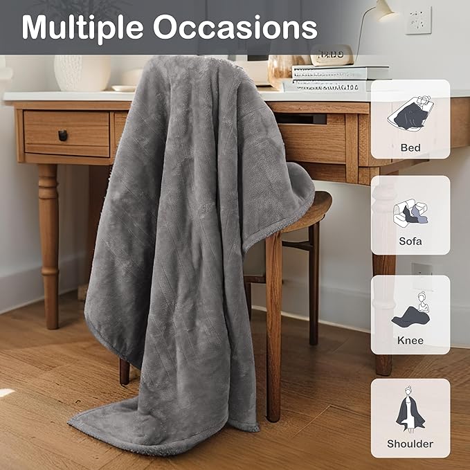 Electric Heated Blanket Full Size 72"×84" - Image 5