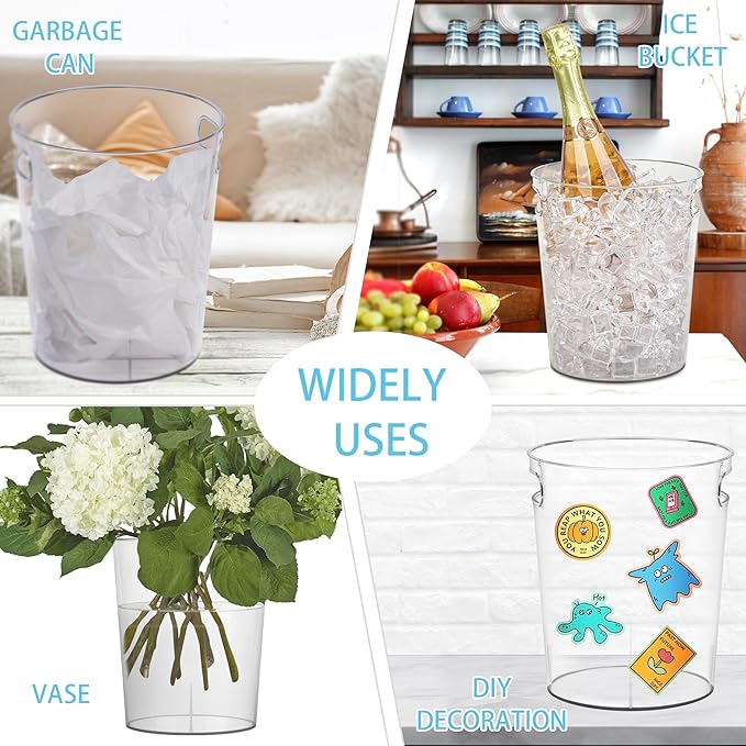 Tiawudi 6 Pack Ice Bucket, Plastic Wine Chiller - Image 5
