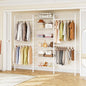 ONBRILL H3 Wall Mounted Closet System, Expandable Industrial Pipe Clothes Rack by ONBRILL