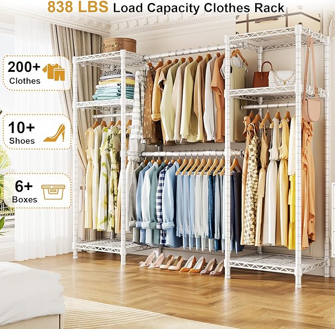 Ulif E7 Heavy Duty Garment Rack, Clothes Organizer and Storage Rack - Image 2
