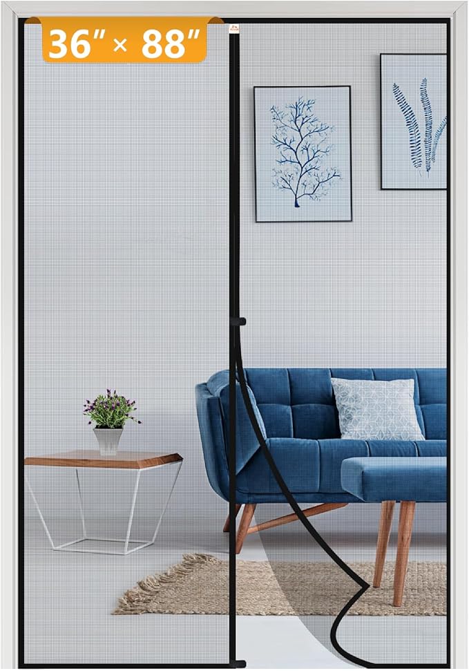 yotache Screen Doors with Magnets Fits Door Size 36 x 88, Screen Size 38" x 89" by yotache