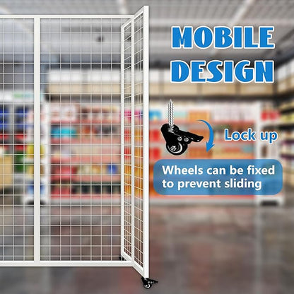 koretech Grid Wall Panels with Wheels, 4 x 5.5Ft Gridwall Panel Display Stand - Image 5