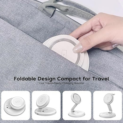 Charging Station for Apple Magnetic Wireless iPhone Mag-Safe Charger, 15W 3in1 - Image 6