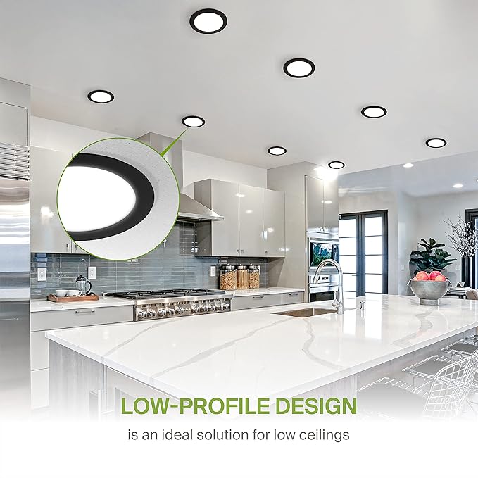 ASD 12 Pack LED Recessed Lighting 6 Inch 15W, 5 CCT 2700K-5000K CRI90+ - Image 4