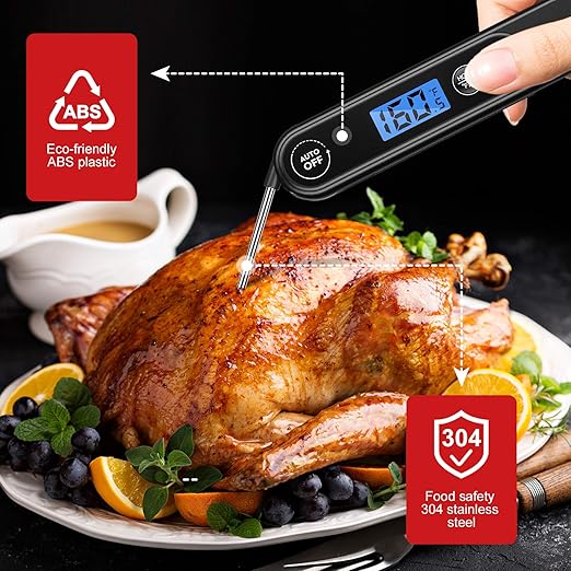 Meat Thermometer for Cooking, Instant Read Food Thermometer - Image 4