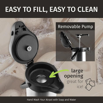 Coffee Carafe with Pump & Drip Tray - 74oz / 2.2L - Image 7