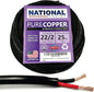 NATIONAL Wire & Cable – 22 AWG 2-Conductor Premium Copper Wire, 25 ft, Stranded by NATIONALWireCable