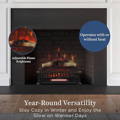 Country Living 23 inch Electric Log Set | Crackling Sound | 1000 Sq Ft Heater | - Image 4