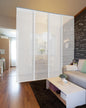 Panel Blinds Semi-Sheer 45.8"-86" x 96", Eclipse | Semi-Sheer Hanging Panel Room Divider for Windows and Doors with Adjustable Track and Trimmable to 96"
