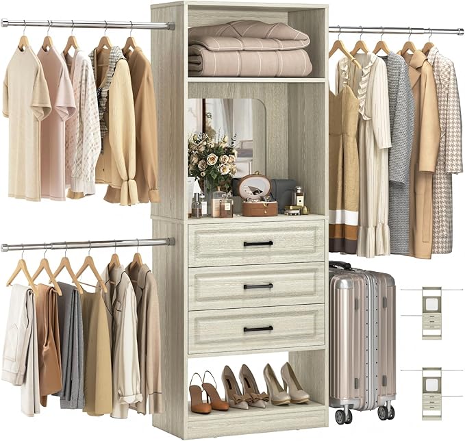 Unikito 48" W - 96” W Closet System by Unikito