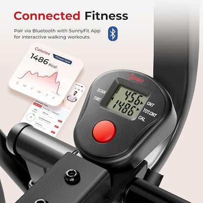 Sunny Health & Fitness Foldable Air Walk Elliptical, SunnyFit App via Bluetooth - Image 4