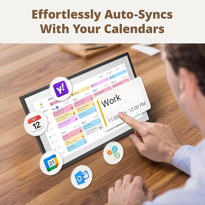 Digital Calender 15.6 Inch Smart Wall Calender, Touchscreen Electronic Calender - Image 8