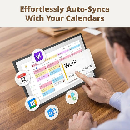 Digital Calender 15.6 Inch Smart Wall Calender, Touchscreen Electronic Calender - Image 8
