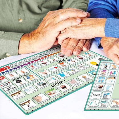 6 Pcs Communication Board for Nonverbal Adults Aphasia Colorful Picture Symbol - Image 4