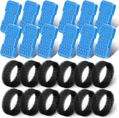 AONBOY Cat Water Fountain Filters, 12 Filters + 12 Cat Fountain Sponge by AONBOYPETLIFE