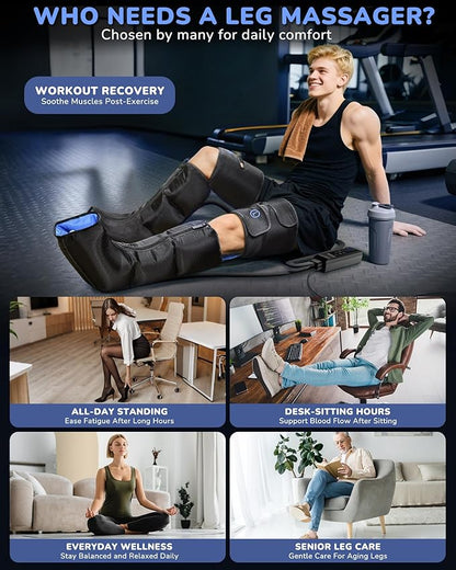 Musugy Leg Massager with Heat and Compression : Sequential Compression Boots - Image 4