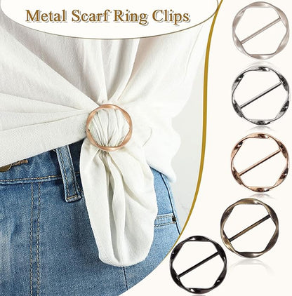 T-Shirt Clips 9 PCS, Clothes Corner Knotted Button, Fashion Alloy Pearl - Image 3