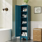 COFaR 67" Tall Pantry Cabinet, Peacock Blue Storage Cabinet by COFAR
