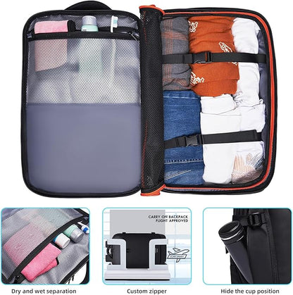 Carry on Backpack for Women Men 40L Flight Approved Travel Backpack Fit 17 Inch - Image 4