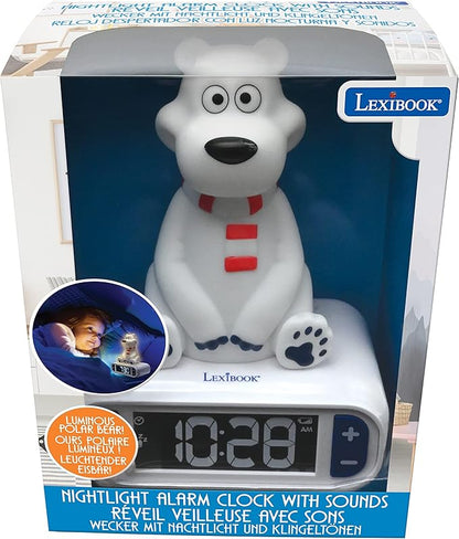 LEXiBOOK Polar Bear Digital Alarm Clock - Image 6