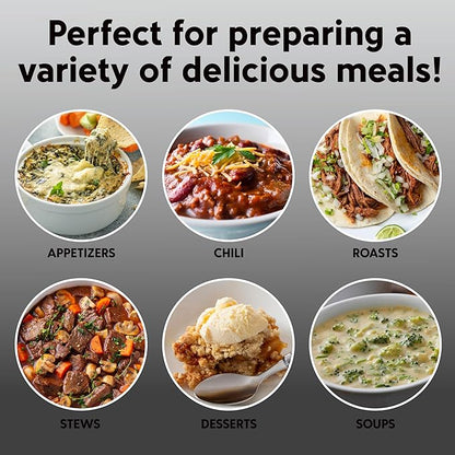 COOK WITH COLOR 2QT Mini Electric Round Slow Cooker - Image 5