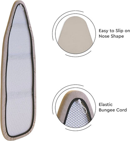 Encasa XO Ironing Board Cover and Pad 54"x18" - 4mm Felt X-Large Iron Board - Image 5