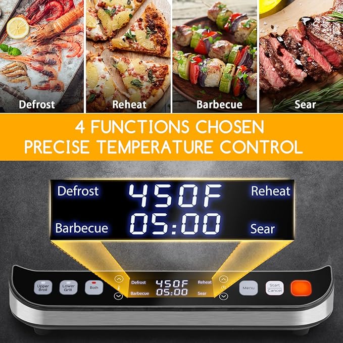 Taylor Swoden Panini Press Waffle Maker, 1600W Electric Indoor Grill - Image 2