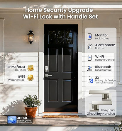 Veise VE012W-L Built-in Wi-Fi Fingerprint Smart Lock - Image 8