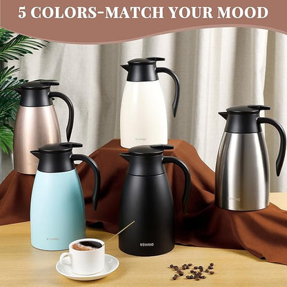 51 Oz Thermal Coffee Carafe, Stainless Steel Insulated Vacuum coffee crafts to - Image 5
