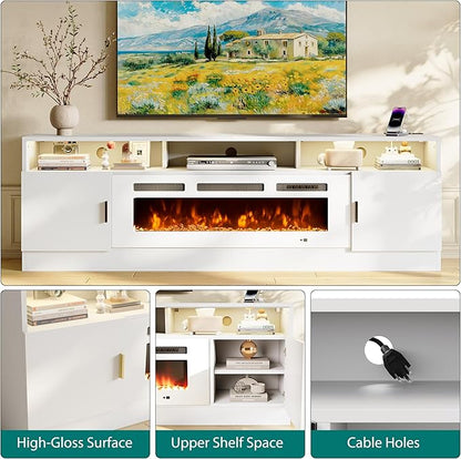 oneinmil 78" Fireplace TV Stand - Image 5