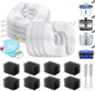Veken Cat Water Fountain Filters, 8 Pack Replacement Filters & 8 Pack by Veken