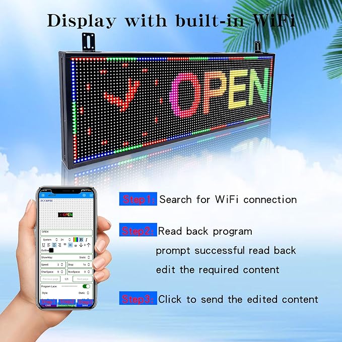 P10 Scrolling Led Sign Programmable Display Digital Sign Outdoor Message Board - Image 7