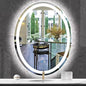 30 x 40 Inch Oval Lighted Vanity Mirror by MEIOUKA
