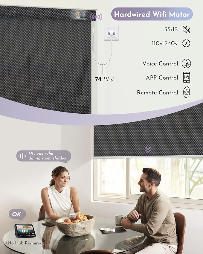 Graywind Motorized Solar Shades Compatible - Image 3