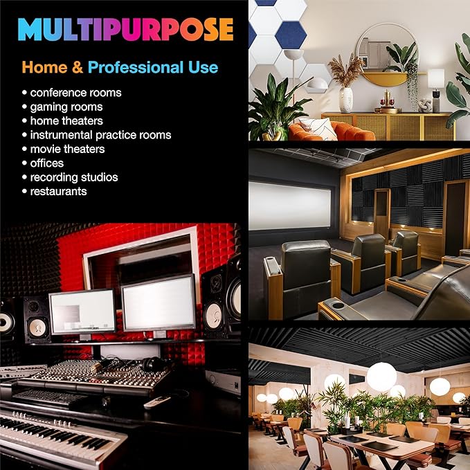 Acoustic Panels 18 Pack Soundproof Wall Panels, High-Density Wall Decoration - Image 2