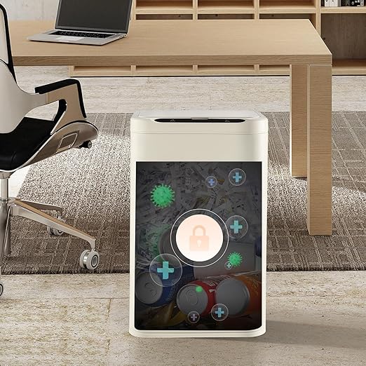 ELPHECO Stainless Steel Office Trash Can Motion Sensor Garbage Can Touchless - Image 5