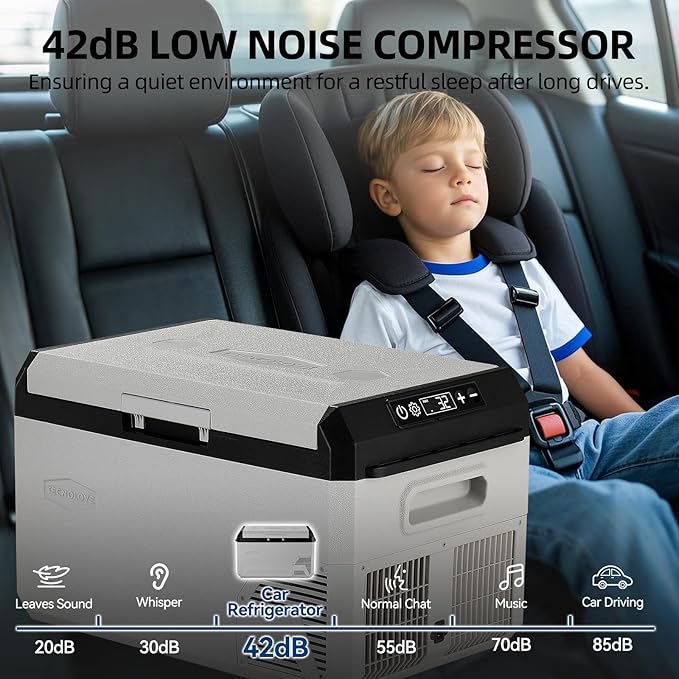 12V Car Refrigerator, 32QT Portable Freezer Compressor Cooler - Image 4