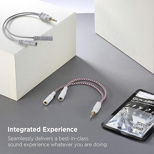 DUKABEL Headphone Splitter, AUX Splitter Cable - Image 3