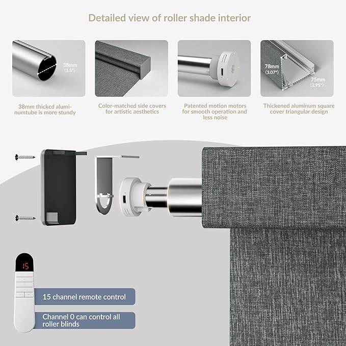 Boolegon Motorized Roller Blinds - Image 5